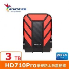 ADATA威剛 Durable HD710Pro 3TB(紅) USB3 2.5吋軍規防水防震行動硬碟